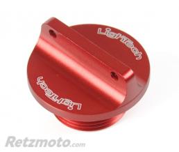 LIGHTECH Bouchon de carter d'huile LIGHTECH 2 trous rouge M25 x 1,25