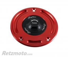 Bouchon de r�servoir LIGHTECH noir/rouge 1/4 tour Ducati
