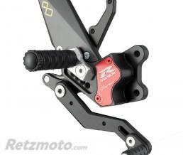 Commandes recul�es fixes LIGHTECH s�lection standard et invers�e noir Suzuki GSXR 600/750