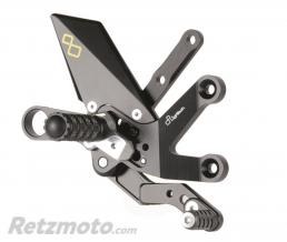 Commandes recul�es fixes LIGHTECH s�lection standard et invers�e noir Suzuki GSX-S 1000