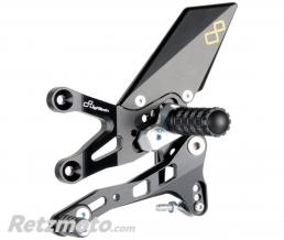 Commandes recul�es fixes LIGHTECH s�lection standard noir Aprilia RSV4/Tuono V4