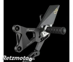 Commandes recul�es r�glables/repliables LIGHTECH s�lection standard et invers�e noir BMW S1000(RR)