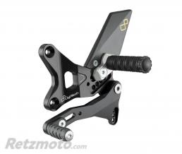 Commandes recul�es r�glables/repliables LIGHTECH s�lection standard et invers�e noir Kawasaki ZX10R