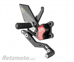 Commandes recul�es r�glables/repliables LIGHTECH s�lection standard et invers�e noir Suzuki GSXR 600