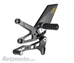 Commandes recul�es r�glables/repliables LIGHTECH s�lection standard noir Kawasaki ZX10R