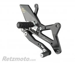 Commandes recul�es r�glables/repliables LIGHTECH s�lection standard et invers�e noir Yamaha MT-10
