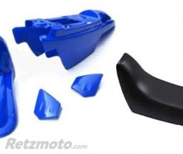 Kit plastique ART couleur origine bleu avec selle compl�te noire Yamaha PW50