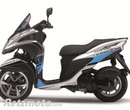 Kit d�co Cooper Kutvek blanc/bleu Yamaha Tricity 125