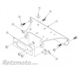 Support de treuil Cycle Country Polaris Ranger 13-15