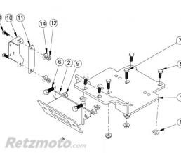 Support de treuil Cycle Country Polaris RZR 570/800