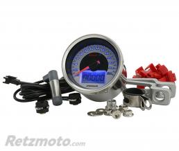 Compteur de vitesse KOSO D64 GP Style Universel chrom� (260 km/h)