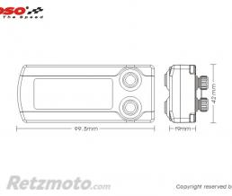 Compteur Multifonction KOSO Indicateur m�lange Air/Essence avec sonde Lambda BOSCH