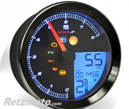 Compteur de vitesse KOSO Harley Davidson Noir
