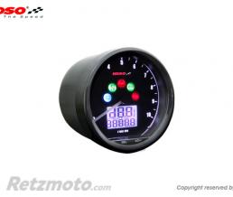 Compteur multifonctions KOSO Neo Retro 64mm TNT noir