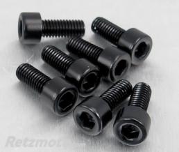 Kit vis de trappe r�servoir Pro-Bolt alu noir par 7 Kawasaki