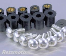 Kit vis pour bulle Pro-Bolt alu argent par 8