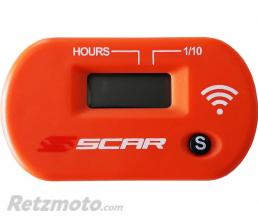 Compteur d'heures SCAR Sans-fil avec Velcro orange