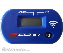 Compteur d'heures SCAR Sans-fil avec Velcro bleu