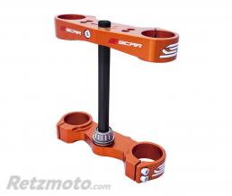 T� de fourche SCAR Offset 16mm orange KTM SX85/Husqvarna TC85