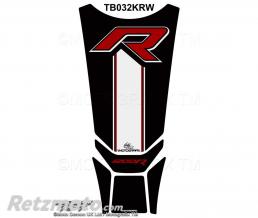 MOTOGRAFIX Protection de r�servoir MOTOGRAFIX noir/blanc/rouge BMW R1200R