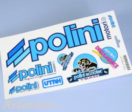 autocollants Polini Blue Line (10pcs)
