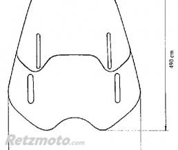 Pare-brise MRA Hauteur r�glable fum�