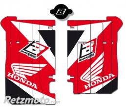 Kit d�co de cache radiateur BLACKBIRD Dream Graphic 3 rouge Honda CRF450R