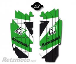 Kit d�co de cache radiateur BLACKBIRD Dream Graphic 3 vert Kawasaki KX250F