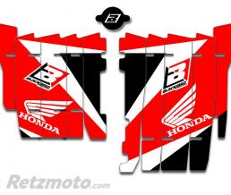 Kit d�co de cache radiateur BLACKBIRD Dream Graphic 3 rouge Honda CRF250R