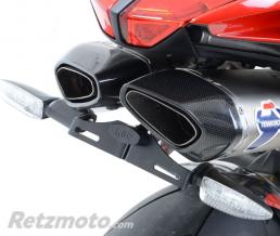 Support de plaque R& noir MV Agusta F4 - Echappement Termignoni uniquement