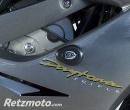 Tampons de protection R&G RACING Aero noir Triumph Daytona 675/R