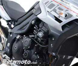 Tampons de protection R&G RACING Aero noir Triumph Tiger 1050 Sport