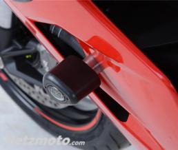 Tampons de protection R&G RACING Aero noir Ducati Supersport