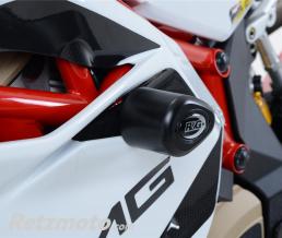 Tampons de protection R&G RACING Aero noir (sans per�age) MV Agusta F4RC