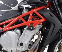 Tampons de protection R&G RACING Aero noir MV Agusta Brutale 1090