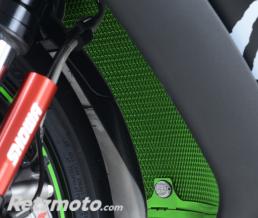Protection de radiateur R&G RACING vert Kawasaki ZX-10R