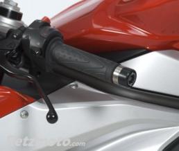 Embouts de guidon R&G RACING noir MV Agusta F3