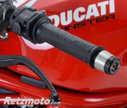 Embouts de guidon R&G RACING noir Ducati Monster 1200R