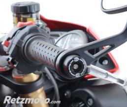 Embouts de guidon R&G RACING noir Triumph