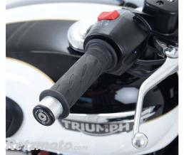Embouts de guidon R&G RACING noir Triumph Bonneville T120
