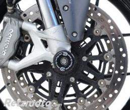 Protection de fourche R&G RACING noir MV Agusta Stradale 800