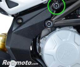 Insert de cadre trellis R&G RACING noir haut droite + gauche MV Agusta F3 675