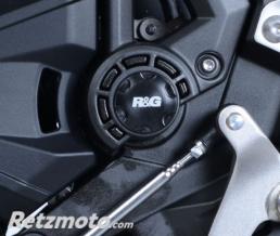 Insert de cadre gauche R&G RACING noir Kawasaki Z650