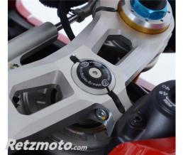 Insert ecrou de direction R&G RACING noir Ducati Panigale V4