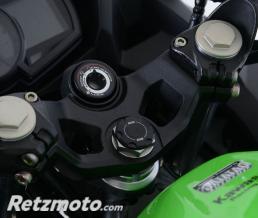 Insert ecrou de direction R&G RACING noir Kawasaki Ninja 400