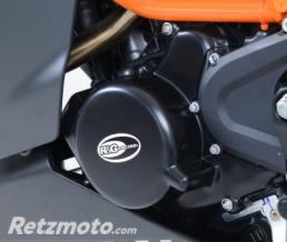 Couvre-carter gauche noir R&G RACING KTM RC125/200