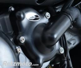 Couvre-carter R&G RACING gauche (pompe � eau) noir Aprilia Caponord 1200