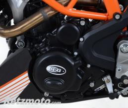 Couvre-carter gauche R&G RACING Race Series noir KTM 390 Duke