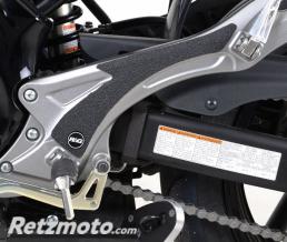 Adh�sif anti-frottement R&G RACING platine repose-pieds noir 2 pi�ces Suzuki Gladius SFV 650