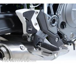 Adh�sif anti-frottement R&G RACING platine talon noir (2 pi�ces) Kawasaki Z650
